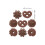 16Pièces Modèles Simulés Biscuits Café Pour Décoration Intérieure 7