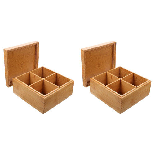 2Pcs Fruit Trays Khaki Divided Snack Plate for Pantry Storage