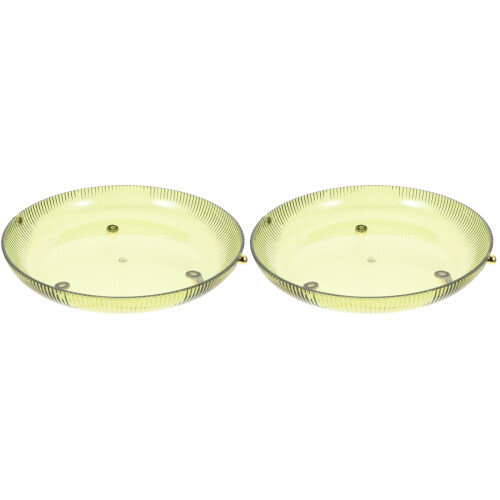 2Pcs Light Green Storage Trays for Snacks Fruit and Appetizers