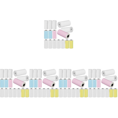 80Roules Thermique Multi Couleurs Pour Mini Adhésif