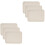 6St Multifunctioneel Beige Serveerplateau Antislip Voor Snacks 1