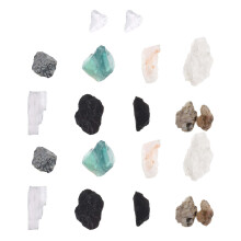 2Boxes Comprehensive Mineral Specimens Set for Kids Geology Learning