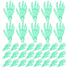 100St Groene Plastic Lichtkap Skelet Hand Voor Halloween Decoratie
