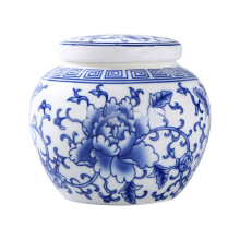 1Creative Ceramic Tea Canister Sealed Storage Jar for Coffee Beans
