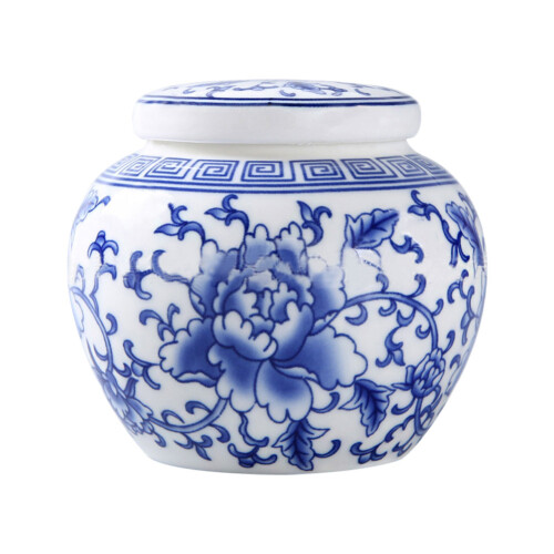 1Creative Ceramic Tea Canister Sealed Storage Jar for Coffee Beans