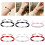 Elastisches Nylonarmband mit Edelstahlanhänger, perfekt-Burgund 3