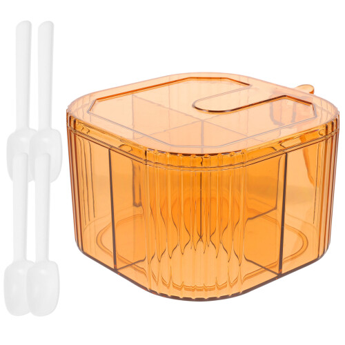 2Ensembles Boîte De Rangement Épices Orange Design