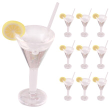 30Pièces Miniatures Cocktail Multicolores Accessoires Pour Mini Maison