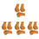 12Pcs Detailed Artificial Chicken Leg Model Brown PVC Decorative Prop 1