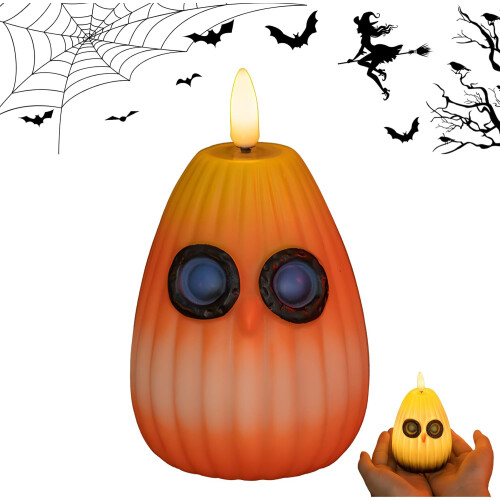 (#04, -) Νυχτερινό φως κουκουβάγιας κολοκύθας, Halloween - Pumpkin owl