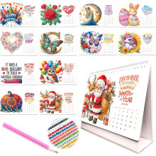 (#02, -) Calendário de Mesa de Diamante Forma Especial 2026, Flip
