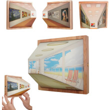 (A-Plug-in, -) Nacktes Auge 3D Illusion Wandlampe, klassische Kunst Nachtlicht