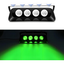 (Green, -) 2-in-1 zuignap nood dash knipperlicht voor voertuigen