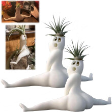 (2pcs, -) 2 Vasos Fantasma Engraçados, Vaso de Flores Halloween