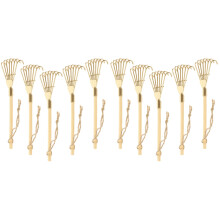 10Pièces Râteaux Miniatures Dorés Pour Sable, Encens Jardinage