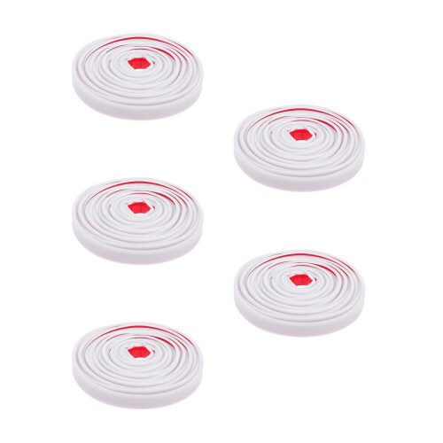 5Rolls White Tpe U-Shape Edge Protector for Wardrobes Kitchen Tables