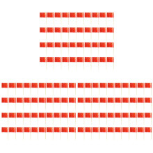 1200Pièces Cure-Dents Décoratifs Rouge Idéals Pour Buffet
