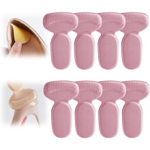 (Pink-4 Pairs, -) 8 cales talon antidérapantes, coussin pour chaussures femmes hommes