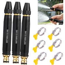 (size_name, Large-3PCS) Set buses haute pression lourd, arrosage métal pour voiture terrasse