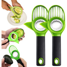 (2 pcs, -) 3-in-1 avocado tool set – pit splitsen snijden en luchtdichte opbergcontainer