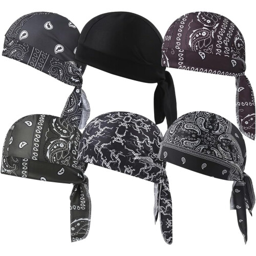 (A 6pcs, -) Σετ σκούφου & κασκόλ ψύξης, μοτίβο paisley - Αξεσουάρ μοτοσικλέτας