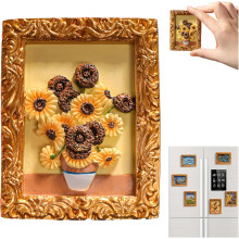 (#05, -) Kunst dekoratives Ölgemälde Kühlschrankmagnetset, für Küche & Büro