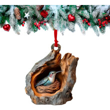 (C, -) 12 Stück 3D Acryl Waldtiere Weihnachtsbaumschmuck, hängender Anhänger