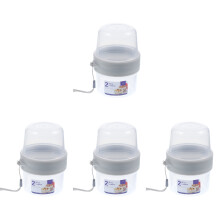 4Pcs Transparent Food Storage Box Sealing Crisper with Carrying Strap