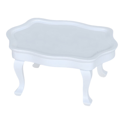 Table basse miniature compacte en bois à l'échelle 1/12, pour-1