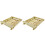 2Pcs Lightweight Woven Bamboo Snack Tray Home Bread Storage Decorative 1