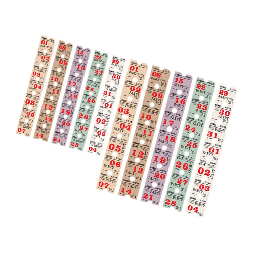 Dekorative Scrapbooking-Aufkleber, Dekorationen,-Ticket-Stub