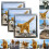 (3 pcs, -) Calendrier mural chat 2026, 12 mois 1