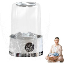 (White, -) Lavatrice pieghevole portatile, mini per piccoli capi