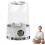 (White, -) Foldable Portable Washing Machine, Mini Washer for Small Clothes 1