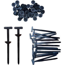 (50 Pcs, -) 100 bridas nylon push mount, autorroscantes coche barco