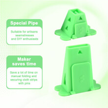 2 Set Fabric Tube Maker for Fabric Roll Rugs, Fabric Roll Tube Maker for Rugs, BiasTape Maker Suitable for Fabric DIY