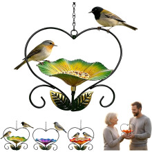 (Green, -) Planter inimă cu hrănitoare colibri, exterior – Decor grădină