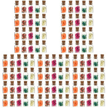 100Pcs Dolly House Mini Glass Fruit Jars Decorative Micro Models