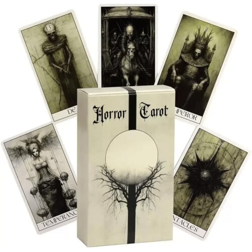 (1 Pcs, -) Horror gothic tarot karty, 78 ks