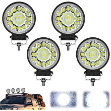 (4 PCS, -) 4-pack 12W LED pods voor off-road – ronde mistlampen voor truck en ATV