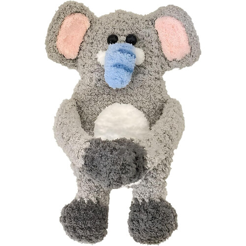 (elephant, -) Case de Crochê para Fones, Bolsa de Malha com Chaveiro