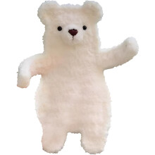 (polar bear, -) Gehaakte handgemaakte knuffel oortelefoonhoesje – gebreide opbergzakje voor sleutelhanger