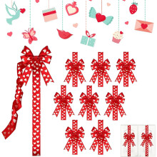 (8 Pcs-c, -) 2026 Valentijnsdag roze hart grote strik decoratie – boomtopper