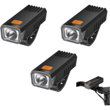 (3 PCS, -) LED wasserdicht wiederaufladbarer Fahrradscheinwerfer, hohe Lumen für Nachtfahrten