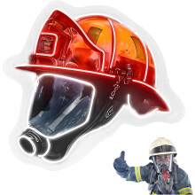 (BB, -) Firefighter Helmet Neon Sign
