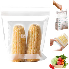 (Medium 25 pcs, -) Wiederverwendbare lebensmittelechte Frischhaltebeutel, Slider Stand Up Beutel