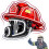 (AA, -) Feuerwehrhelm Neon Zeichen 1