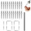 (Double-head, 100 PCS) Gwoździe listwowe, niewidoczne 1