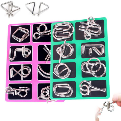 (Type B, -) 16 Conjunto de Quebra-cabeças de Arame 3D, Alívio de Estresse