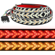 (94in, -) 60 inch LED achterklep lichtbalk 2026 – rem achteruit richtingaanwijzer strip, waterdicht flexibel voor pickup